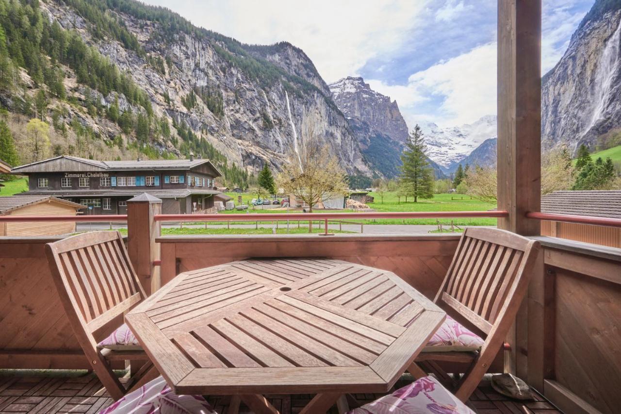 Apartment Mountain View, Luxury, Spacious With Best Views Lauterbrunnen Eksteriør bilde